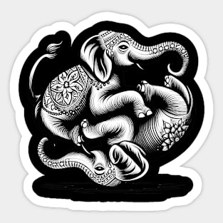 Elephant Yoga Sticker